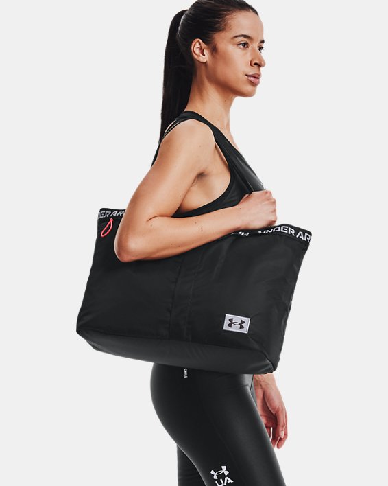 Women's UA Essentials Tote Bag, Black, pdpMainDesktop image number 3